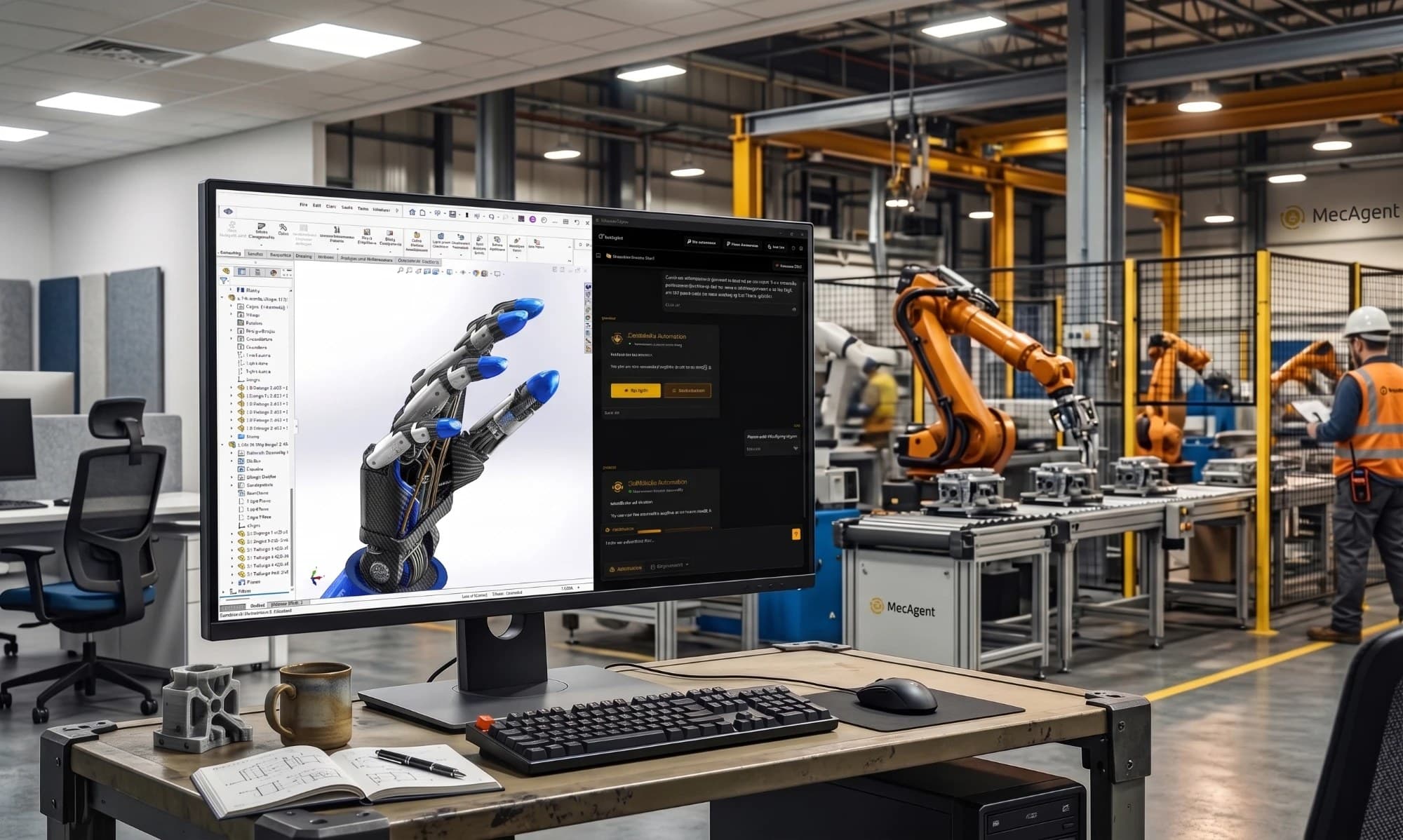 MecAgent dans une usine automatisée
