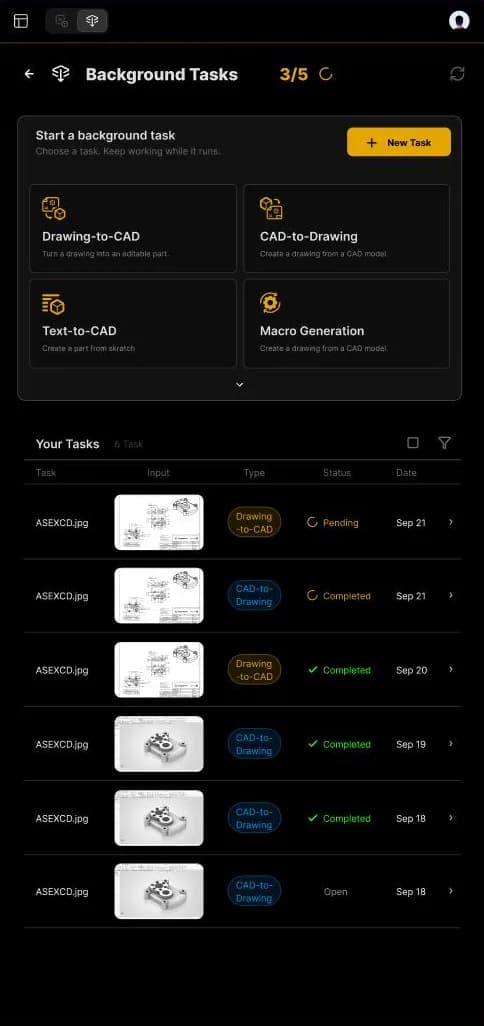 Background Tasks: tipos de tareas y la lista de tus tareas