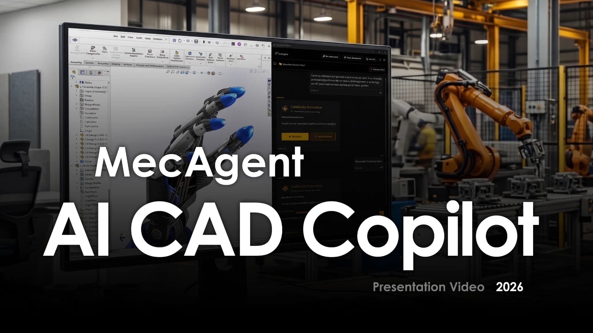 MecAgent AI CAD Copilot, presentation video 2026
